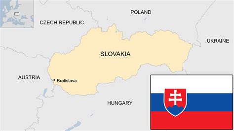 Map of ÚPSVaR offices in Slovakia