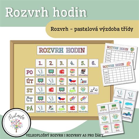 Vizuálny rozvrh pre žiakov