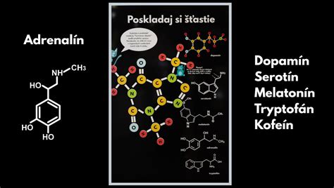 Molekuly dopamínu a noradrenalínu