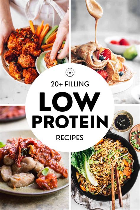 Healthy low-protein meal ideas