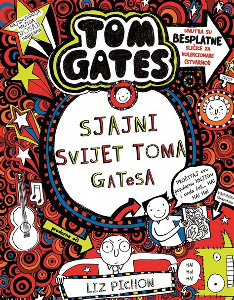 Ilustrácia postavy Toma Gatesa s jeho typickými čmáranicami a poznámkami