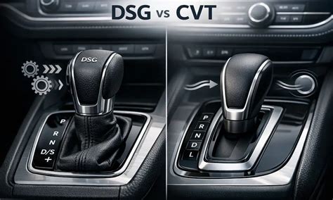DSG vs CVT transmission diagram