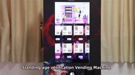 Age verification system on a vending machine