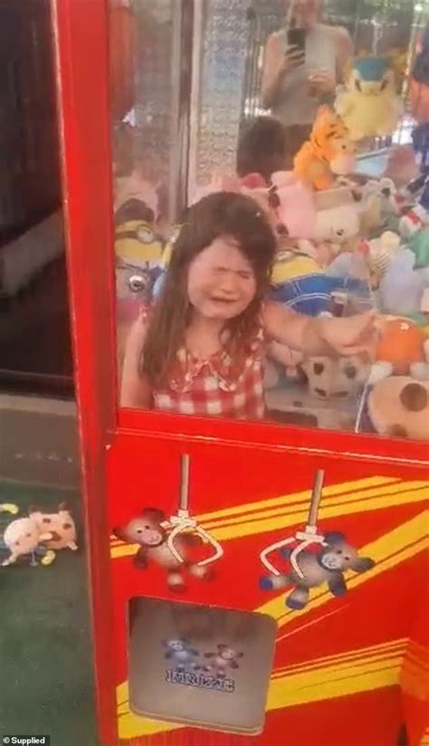 Child stuck in a toy vending machine