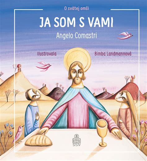 Ilustrácia z knihy Ja som s vami o Eucharistii, zobrazujúca deti pri prijímaní