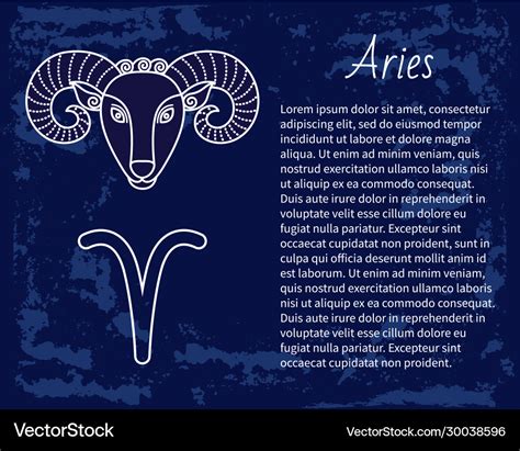 Zodiac sign Aries symbol