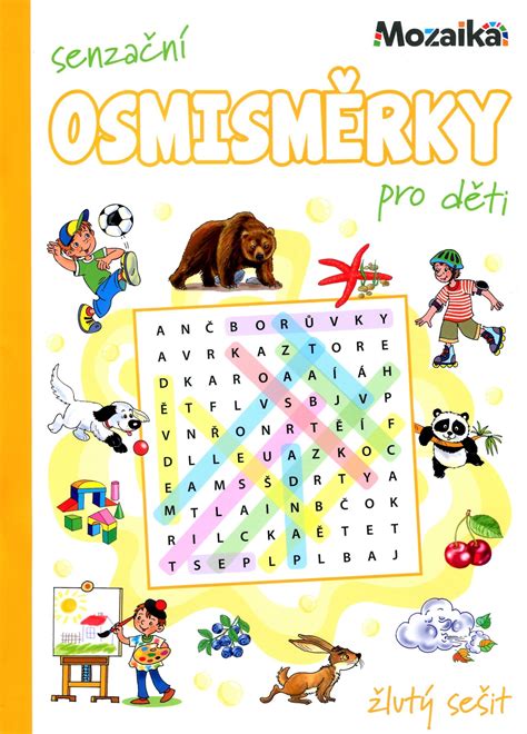 Detské osmisměrky s farebnými obrázkami