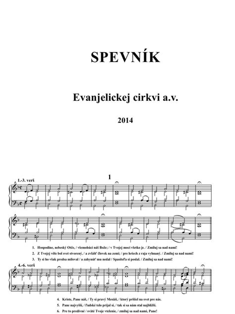 notovy zoskladneny spevnik