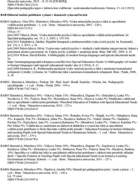 Vizuálna reprezentácia impaktu publikačnej činnosti doc. Kubíkovej