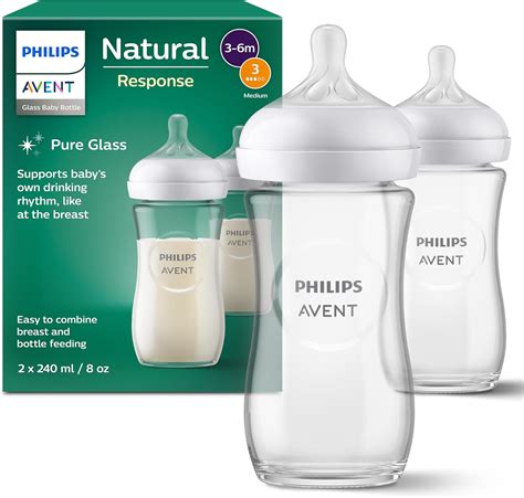 Produktová fotografia fľaše Philips Avent Natural Response Glass SCY933/01