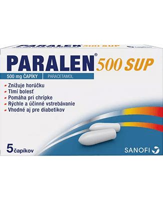 Obal lieku Paralen