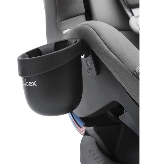 Close-up of Cybex cup holder attachment mechanism