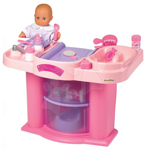Écoiffier Prebaľovací Stolík Nursery s doplnkami a rôznymi hernými zónami