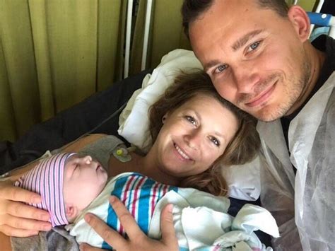 Dominika Dadíková s partnerom a synom Teom