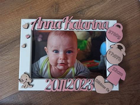 Dizajnové varianty detských fotorámikov s údajmi o narodení
