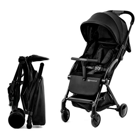 Skladanie kočíka Kinderkraft Pilot 2 Midnight Black na cestovanie