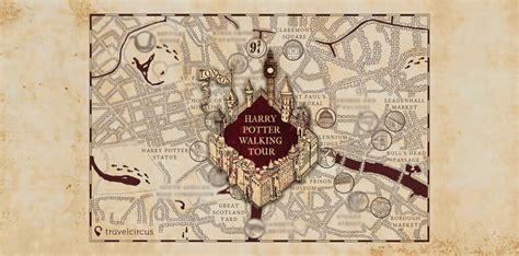 Mapa filmových lokácií Harryho Pottera v Londýne