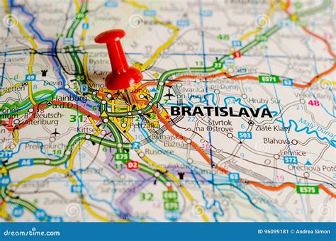 Mapa Bratislavy s vyznačenými hasičskými stanicami