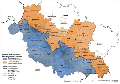 Mapa interreg dunajského regiónu