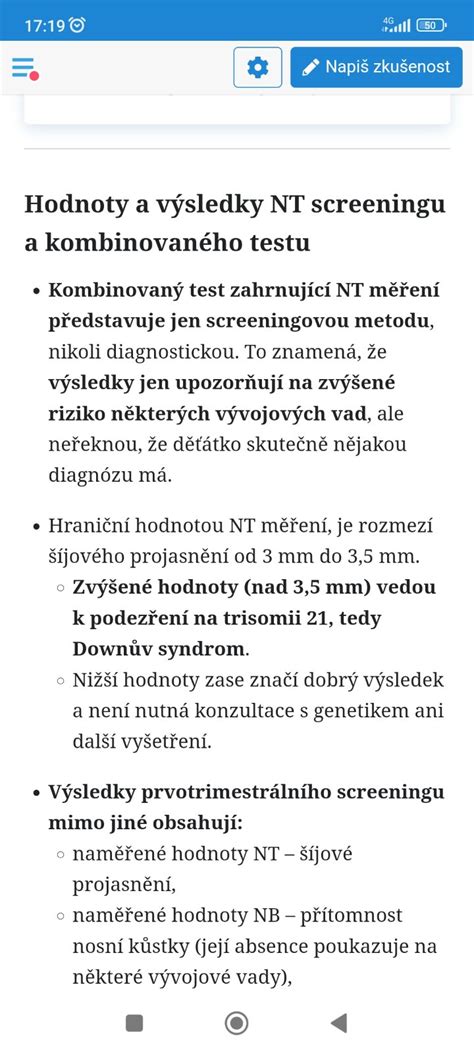Diagram: Porovnanie Triple testu a NT screeningu