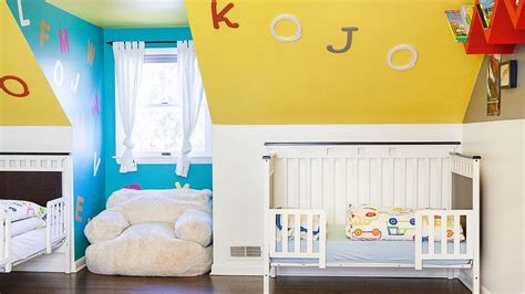 Žltá farba v detskej izbe