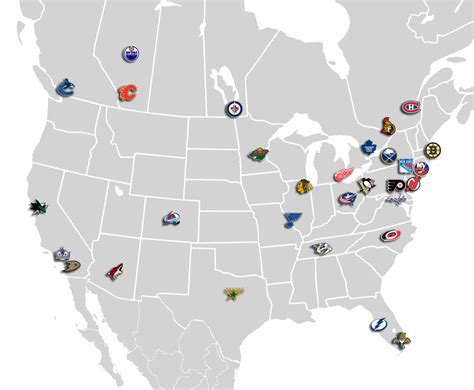 Mapa hokejových krajín v NHL podľa počtu hráčov