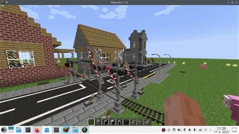 Ukážka kreatívneho budovania v hre Minecraft
