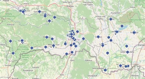 Mapa: Špecializované pediatrické hypertenziologické ambulancie na Slovensku