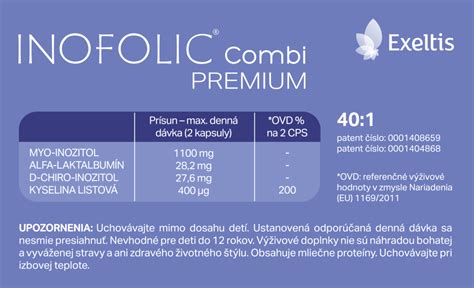Zloženie INOFOLIC® Combi Premium a jeho účinky pri syndróme polycystických vaječníkov (PCOS)
