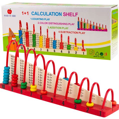 Rôzne Montessori pomôcky na učenie počítania