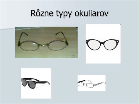 Rôzne typy rámov detských okuliarov