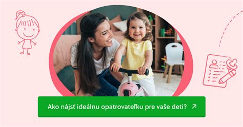 Opatrovateľka detí pri práci