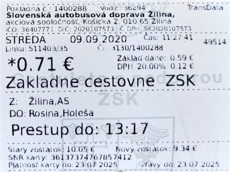 cestovný lístok a čipová karta