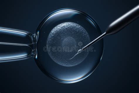 Microscopic view of ICSI