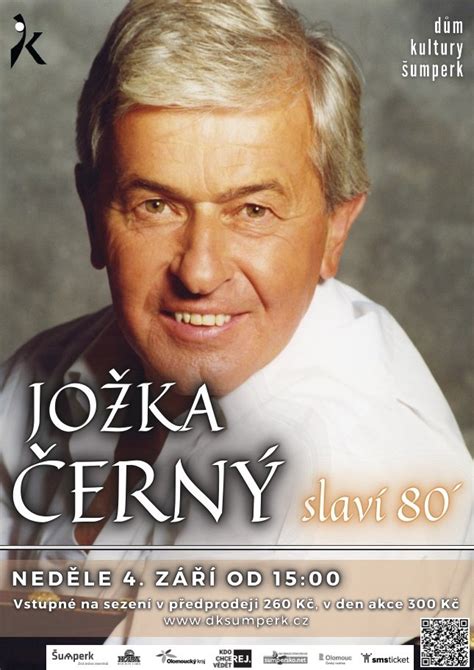 Fotografia energického Jožky Černého na pódiu