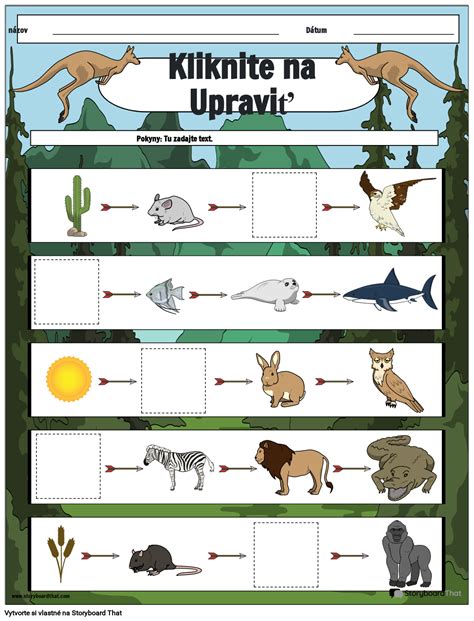 Infografika znázorňujúca potravinový reťazec a potravu jeleňa