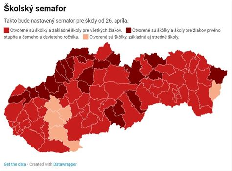 Mapa stredných škôl v regióne