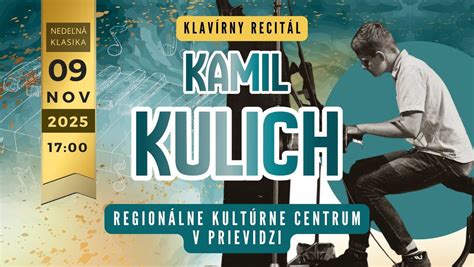 Kamil Kulich koncertujúci na Slovensku