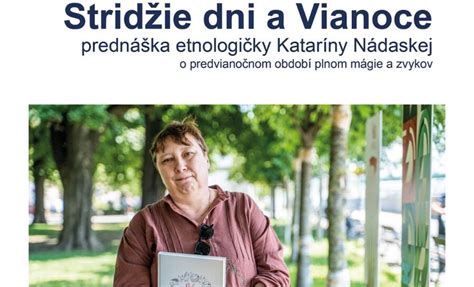 Katarína Nádaská na prednáške