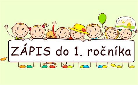 Ilustrácia zápisu do prvého ročníka