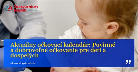 Prehľad povinných preočkovaní podľa veku