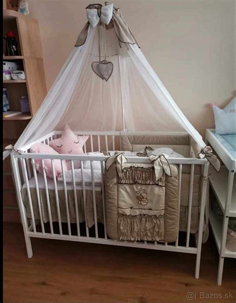 Detská postieľka s hniezdom a mantinelom