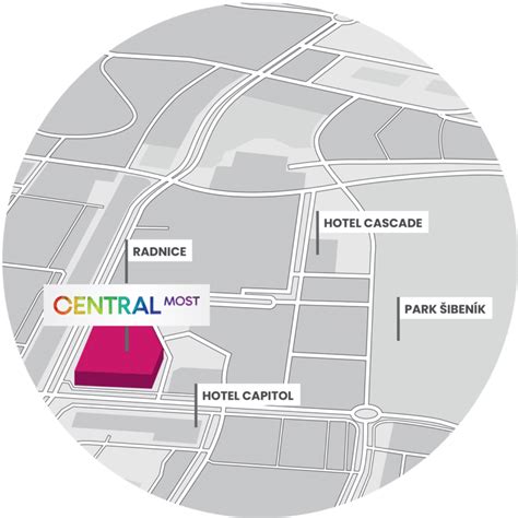 Mapa umiestnenia kníhkupectva v OC Central