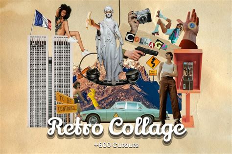 Collage of retro items from the collection