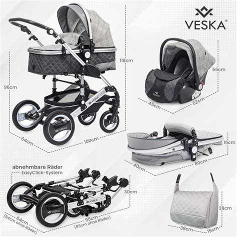 Detail rukoväte kočíka Camarelo s prebaľovacou taškou