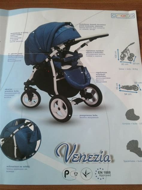 Aneco Venezia kočík v rôznych farebných prevedeniach