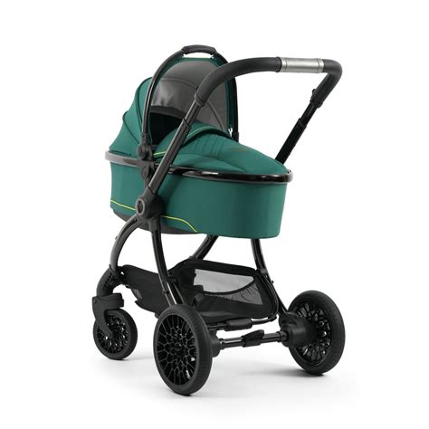Aston Martin egg3 Performance Green stroller with lime accents