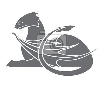 Symbolický obraz draka a dračice