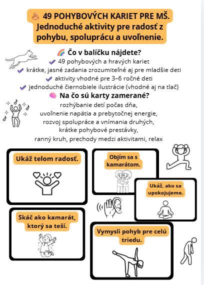 schéma funkčných pohybových vzorov pre deti