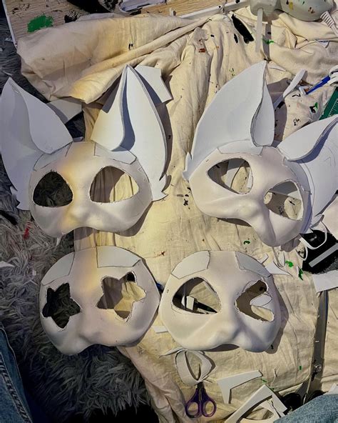 detailný náčrt 3D papierového zobáka pre masku